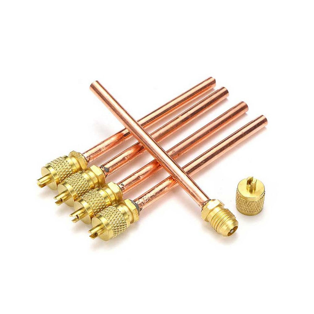 high quality brass refrigeration access valve with core for refrigeration Freon gas at wholesale rate